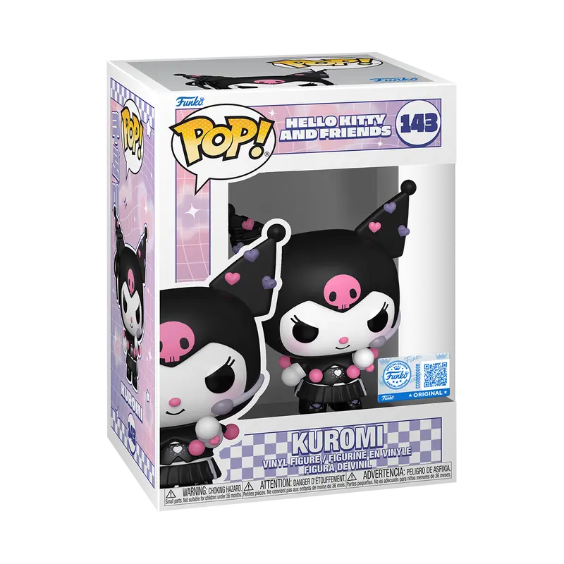 Hello Kitty and Friends Kuromi K-Pop Funko Pop! Vinyl Figure #143 - Entertainment Earth Exclusive