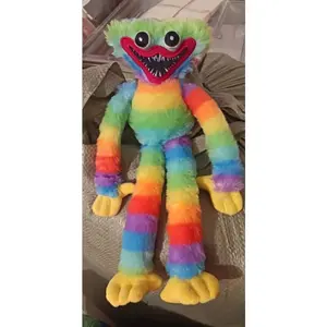 40cm Long Huggy Wuggy Plush Toy Soft Stuffed Animal Poppy Playtime Horror Game Character Collectible Plushie Birthday Gift for Kids & Fans