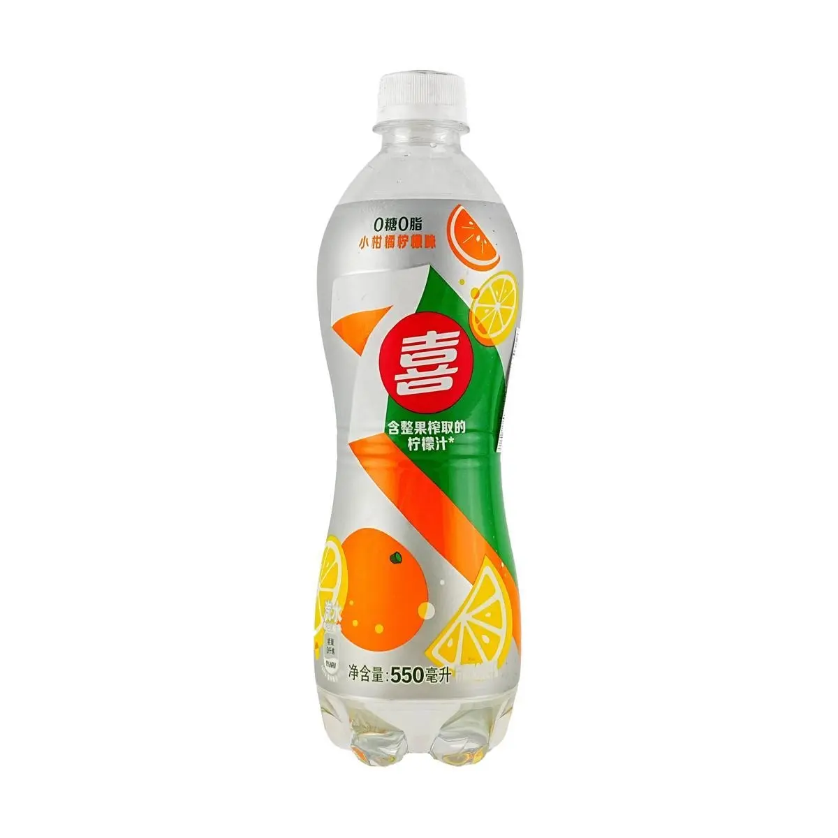 Pepsi 7UP Sugar-Free Citrus Lemon Soda 550ml - Zero Sugar, Zero Fat, Refreshing & Thirst-Quenching Drink