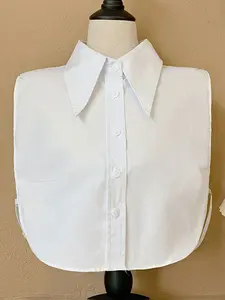 Women's Spring Autumn Solid Color Large Pointed Collar Fake Neck Cover, Business Fake Necklace, Versatile Shirt Sweater Hoodie Fashion Accessory