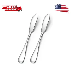 Stainless Steel Butter Knives Set of 2