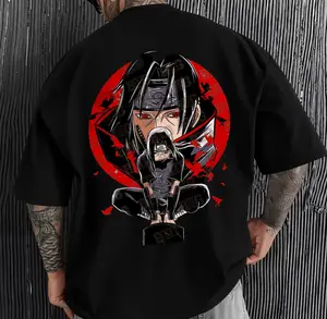 Itachi Inspired Anime Graphic T-Shirt, Ninja Manga Vintage Tee, Streetwear Graphic Shirt