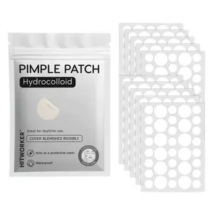 Hitworker Hydrocolloid Pimple Patches, Invisible Acne Cover Stickers for Face, Blemish Protection Dots, Skin Care Solution, Blemish Barrier Patches