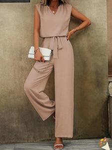 【US Shipping】FallFreshness Y2K Women's fashionable suits Womenswear  Trouser Clothes Outfit Sleeveless Minimalist Khaki Fitted Casual Basic Pants Outfit Clothes
