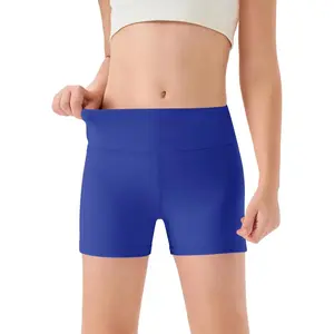 Haloumoning Girls Athletic Shorts Kids High Waisted Yoga Dance Biker Shorts Comfy Gymnastics Shorts 5-14Y