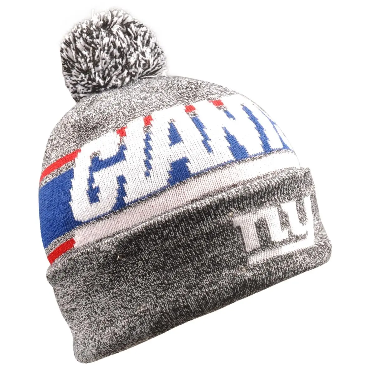 212 MAIN New York Giants Lightweight Beanie - Gray, Striped Band, Light-Up Feature, Sports Collectibles Accessory
