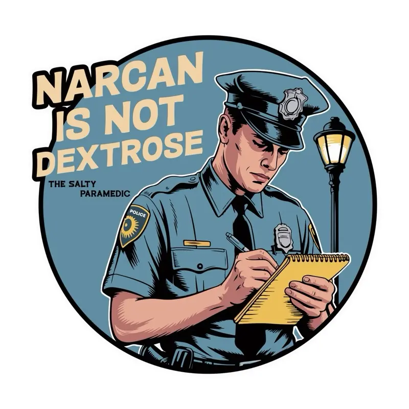 Narcan is not Dextrose 5-Pack Stickers