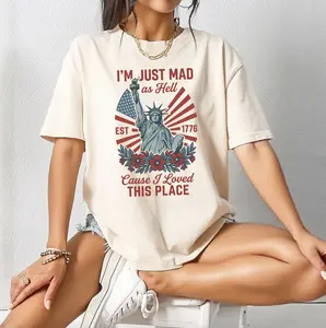 Red White Blue T-Shirt, Patriotic Shirt, Independence Day Tee, 4th Of July Shirt, Fourth Of July Gifts, Feminist Shirt, Women's Rights Tee For Her Him