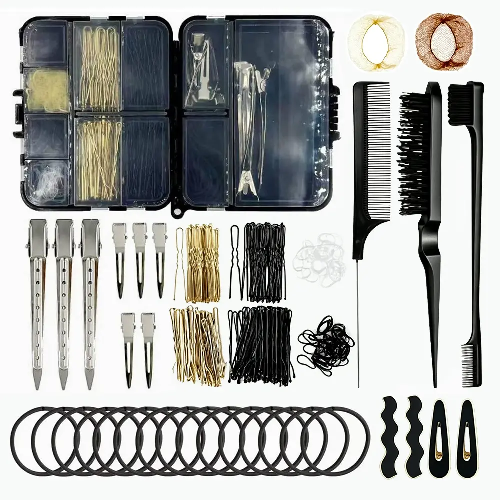 Hair Styling Set Dance Competition Essentials Dance Hair Kit Hair Accessories Set for Women Styling Bobby Pins with Storage Box Dance Hair Kit, for Women by DrunkenCalf