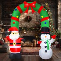 Arch Santa Claus & Snowman