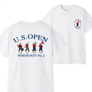 U.S. Open Pinehurst No.2 Gulf T-shirt – 2024 Golf Championship Commemorative Apparel for True Fans – Double-Sided Graphic Tee for Men and Women, Men dad Gifts