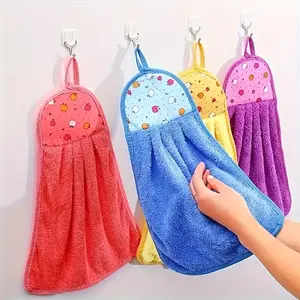 3 Pack Ultra Soft Kitchen Towels, Vibrant Fruit Design, Absorbent & Hanging, Ideal for Kitchen or Bathroom Use, Durable Kitchen Towel Set