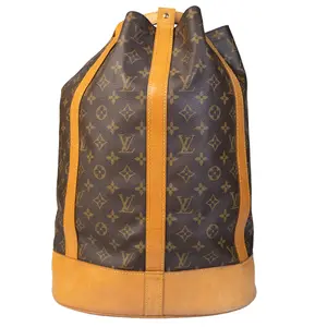 Pre-owned Louis Vuitton Coated Canvas Backpacks LV Monogram Randonne L26023557