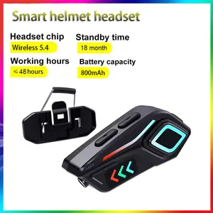 2026 new smart motorcycle helmet headset, riding assistant, waterproof and sweat-proof, 40 hours of long battery life, one-click voice assistant, suitable for all helmets