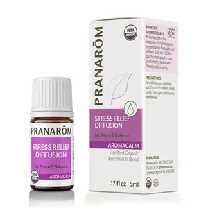 Pranarom Aromacalm Stress Relief Essential Oil Diffuser Blend – Organic Bio | Relaxation, Calm & Sleep Support