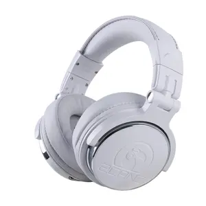 2CANZ Pro Matte White Wireless Headphones - Closed Back, Plush Ear Cushions, 8-Way Adjustable Earpads, Foldable, Bluetooth Audio