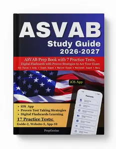 ASVAB Study Guide 2026-2027: SVAB Prep Book with 17 Practice Tests, Digital Flashcards and Proven Strategies to Ace your Exam for Air Force, Army, Coast Guard, Marine Corps, National Guard, Navy Paperback