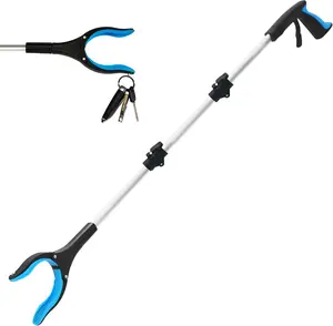 43"  Grabber Reacher Tool for Seniors Foldable Reacher Grabbers Pickup Stick with Anti-Slip 360° Rotating Jaw