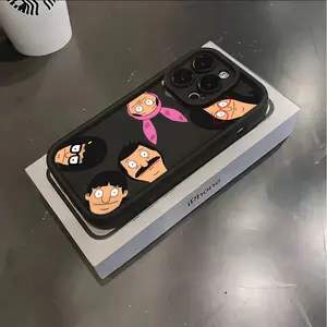 Cartoon B-Bob Burger-ES PhoneZ Protective Case Suitable for iPhone 17 16e 16 15 14 13 12 11 Mini Pro Max Air X XR XSMAX 8 7 Plus Anti Fall Soft TPU Back Cover
