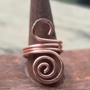 Handmade Hammered Copper Ring 5 (custom size)
