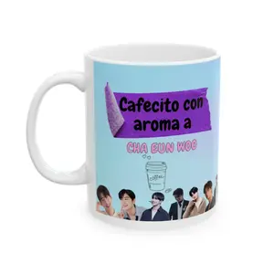 K-pop Inspired Ceramic Mug, Fan Gift, Custom Cup, Cha Eun Woo Mug, Idol Fan Mug 15oz