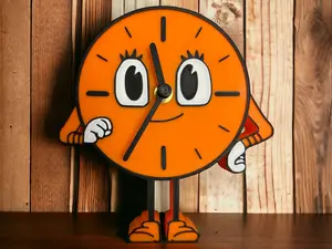 Miss Minutes Working Clock from Loki Series -  Time Variance Authority Wall & Desk Clock  (Comes with AA Battery)