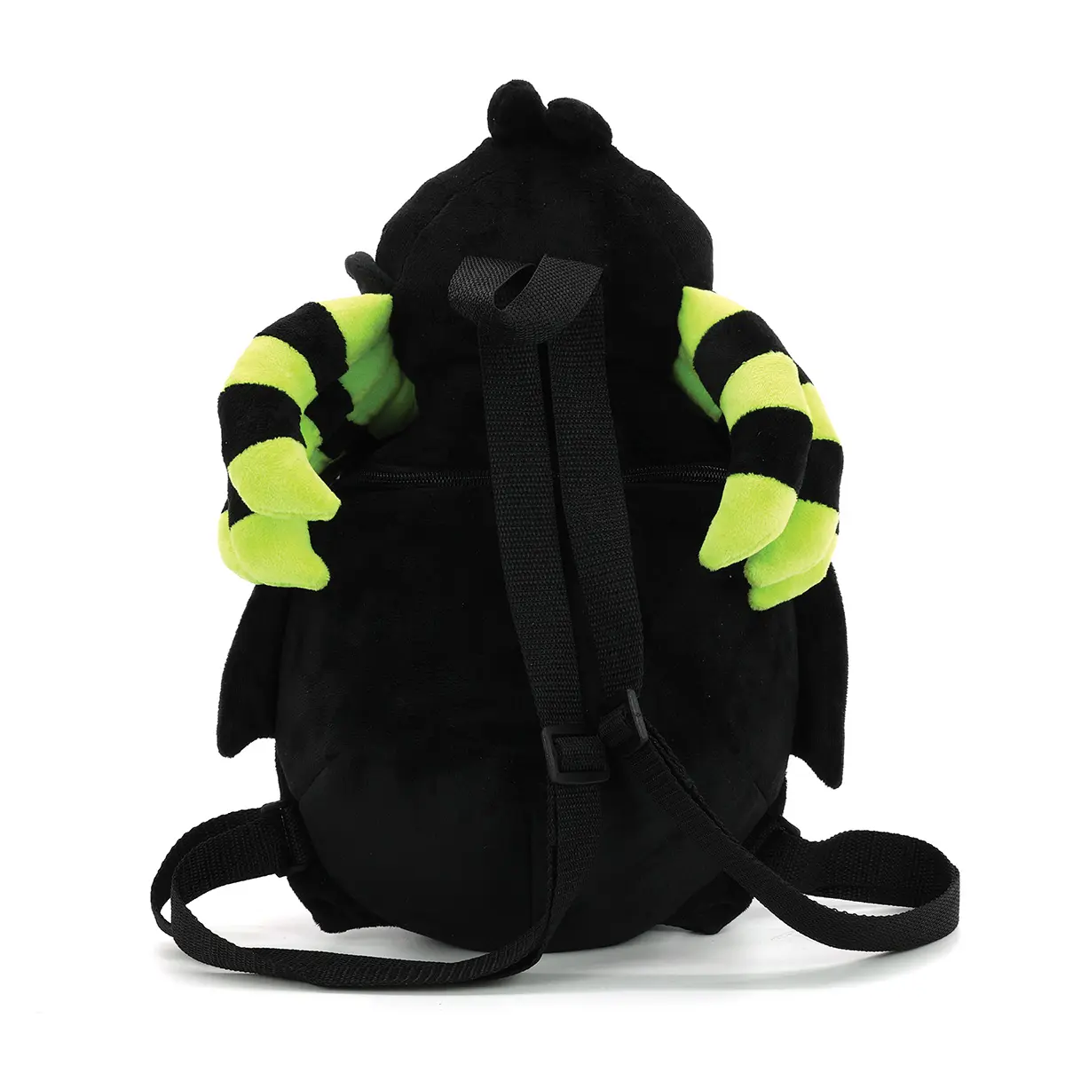 Green Skull Accent Backpack Green Skulls Polyester Vintage Backpack – Grim Haven Clothing main image 4