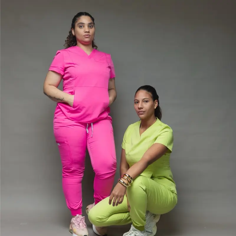 Sody Women's Comfortable Medical Scrub Uniform Set - 2-Piece Workwear Clothes with Style, Comfort Top and Pants
