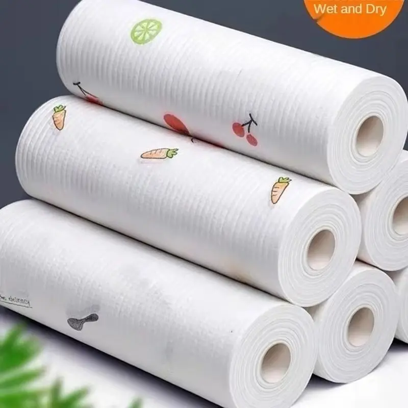 50 sheets/rool High quality dishwashing cloth - super absorbent reusable, super large roll dry wet dual-use kitchen towel, non greasy cleaning cloth, Soft Cleaning Towel, Home Cleaning Products