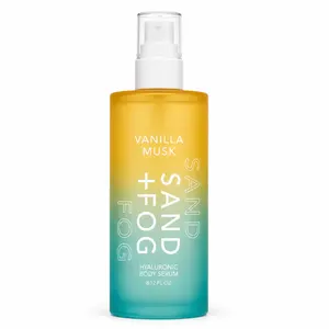 Sand + Fog Vanilla Musk Hyaluronic Body Serum 8.12 oz | Hydrating Body Serum | Hyaluronic Acid Formula | Vanilla Musk Scent | Lightweight Moisture Care | Daily Skin Care