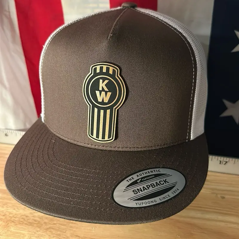 Kenworth Trucker Hat with Leather Style Patch - TikTok Shop