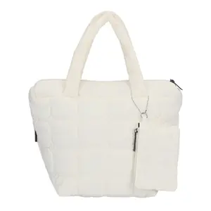 [Clearance] Quilted Hand Bag & Wallet Set for Women - Trendy Minimalist Purse with Double Handle for Everyday Use & Casual Commuting - Lightweight Travel Tote Bag