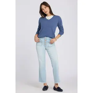 Marilyn Straight Ankle Jeans - Sky Valley