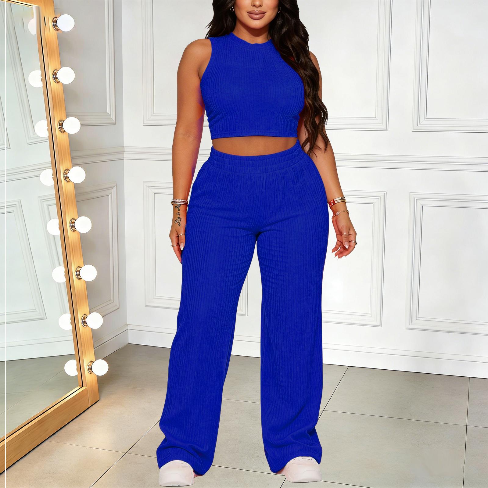 Women's Plain Pants Two-piece Set, Casual Short Sleeve Round Neck Tee & Leggings Set, Back To School Outfits, Workout Set, Gym Clothes, Lady Basic Fitness Fall Clothes for Daily Wear, Birthday Gifts, Outfit Sets for Women, 2 Piece Sets Women, Womenswear