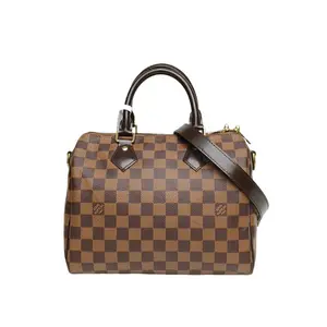 Pre-owned Louis Vuitton leather Tote Bags 【DIZ】 Speedy 25 with Shoulder Strap Brown P216853637