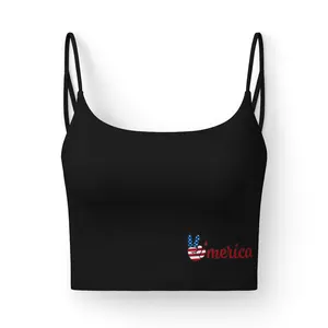 ’Merica Flag Hand Heart bra | Women’s Luxe Bra