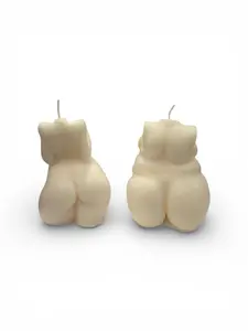 Sculpted Body Soy Candle: Modern Art Décor, Handmade