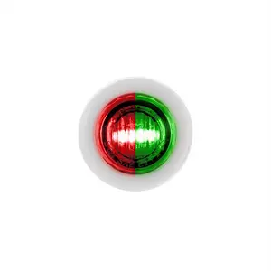 2 LED 3/4" Mini Double Fury Light (Clearance/Marker) - Red & Green LED/Clear Lens