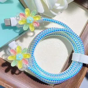 3-Piece Wire Clip Protector Set for iPhone 11-17 and Android, Durable Non-Bendable Design, Essential Cable Protection Accessories