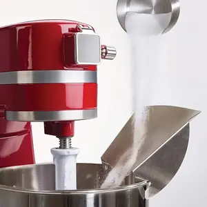 Pouring Shield for Kitchenaid 4.5~5 Quart Mixer Bowl, Stainless Steel, Dishwasher Safe, Compatible with Glass & Ceramic Bowls