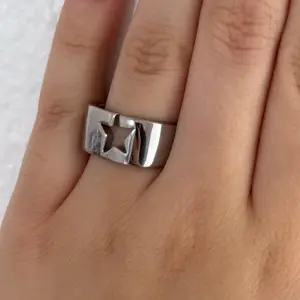 Star HMHAS themed stainless steel ring , Professionally Engraved Waterproof Best Stainless Steel Quality BE inspired