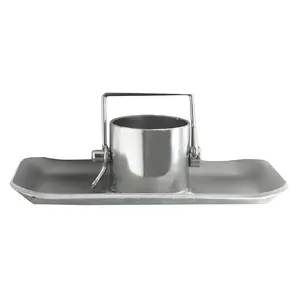 Jeremywell Trailer Jack Foot Plate 5000 lbs Capacity with Pin Base for A-Frame Boat RV Camper Removable