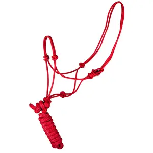 Jeffers Poly Braided Rope Horse Halter with Lead
