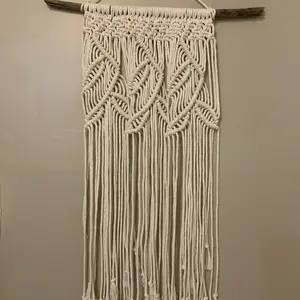 Viney Boho Driftwood Macrame Wall Hanging with Leaf Design for Home Decor