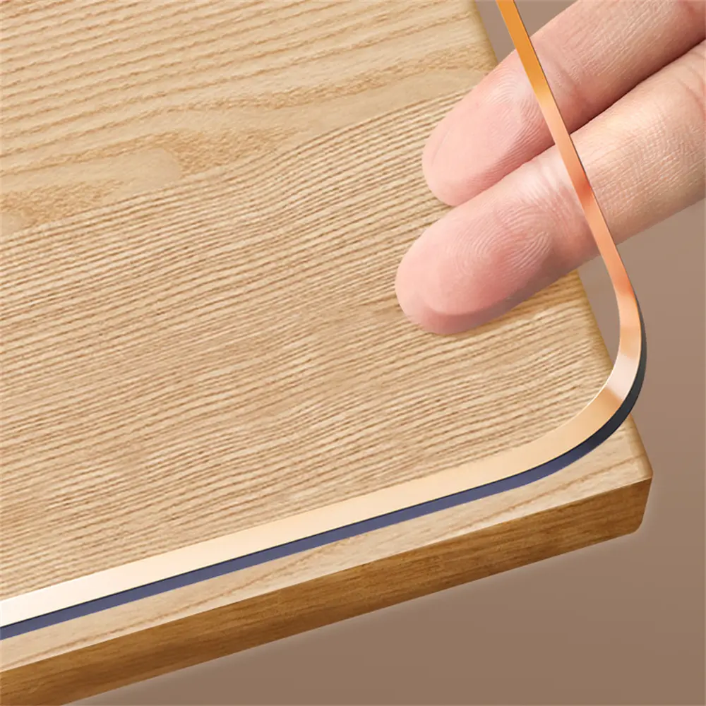 2.0mm Heavy-Duty Clear PVC Table Mat, Waterproof Oil-Proof Heat-Resistant Scratch-Proof Tear-Resistant Long-Lasting Protector for Home Restaurant Cafe #Tablecloth #Placemat#tiktokshop