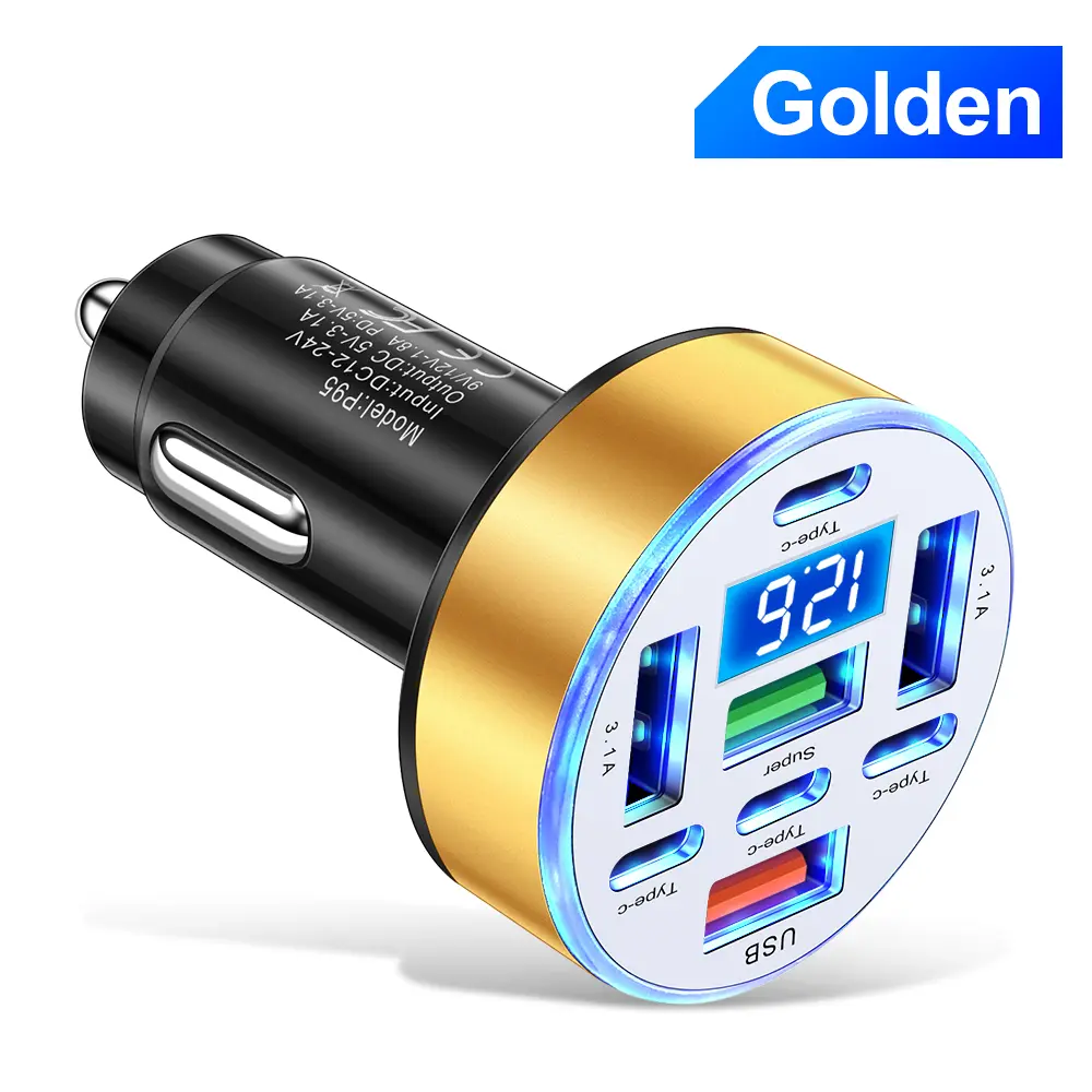 car cigarette lighter adapter voltage 8 Port Car Charger Cigarette Lighter Adapter,Upgraded Car Charger Adapter  with 66W USB Fast Charging & Voltage Monitoring,12/24V Cars Cigarette  Lighter USB Chargers & Type-C Chargers