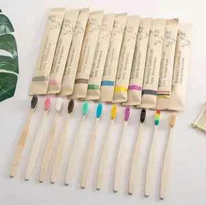 5-Piece Bamboo Toothbrush Set - Biodegradable Soft Bristle Eco-Friendly Oral Care"