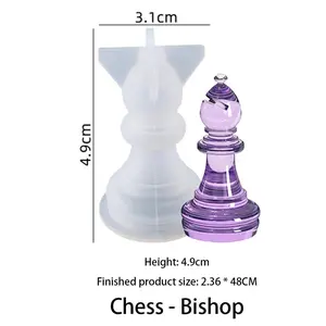 International Chess Epoxy Resin Mold Chess Pieces Silicone Mould DIY Crafts Jewelry Home Decorations Casting Tools