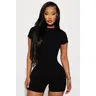 Malia Snatched Romper - Black