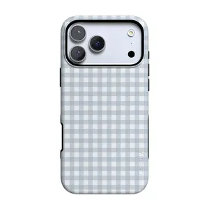 Casely iPhone 17 Pro Max Case | Pastel Picnic | Blue Gingham | Bold Protective Design | Compatible with MagSafe